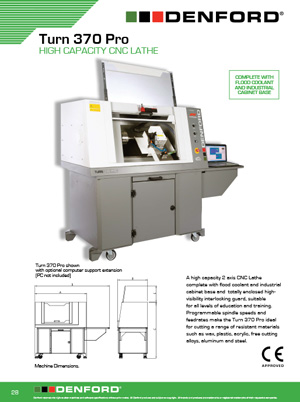 Download Denford Turn 370 Pro Brochure