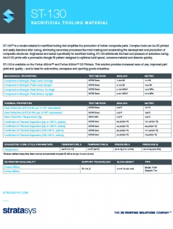 ST-130 Data Sheet Stratasys FDM ST-130