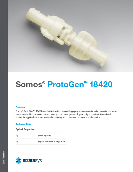 Somos ProtoGen™ 18420 User Guide Somos ProtoGen™ for Neo Series 3D Printers