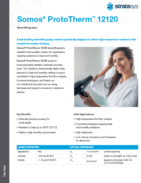Somos ProtoTherm™ 12120 Data Sheet Somos ProtoTherm™ for Neo 3D Printers