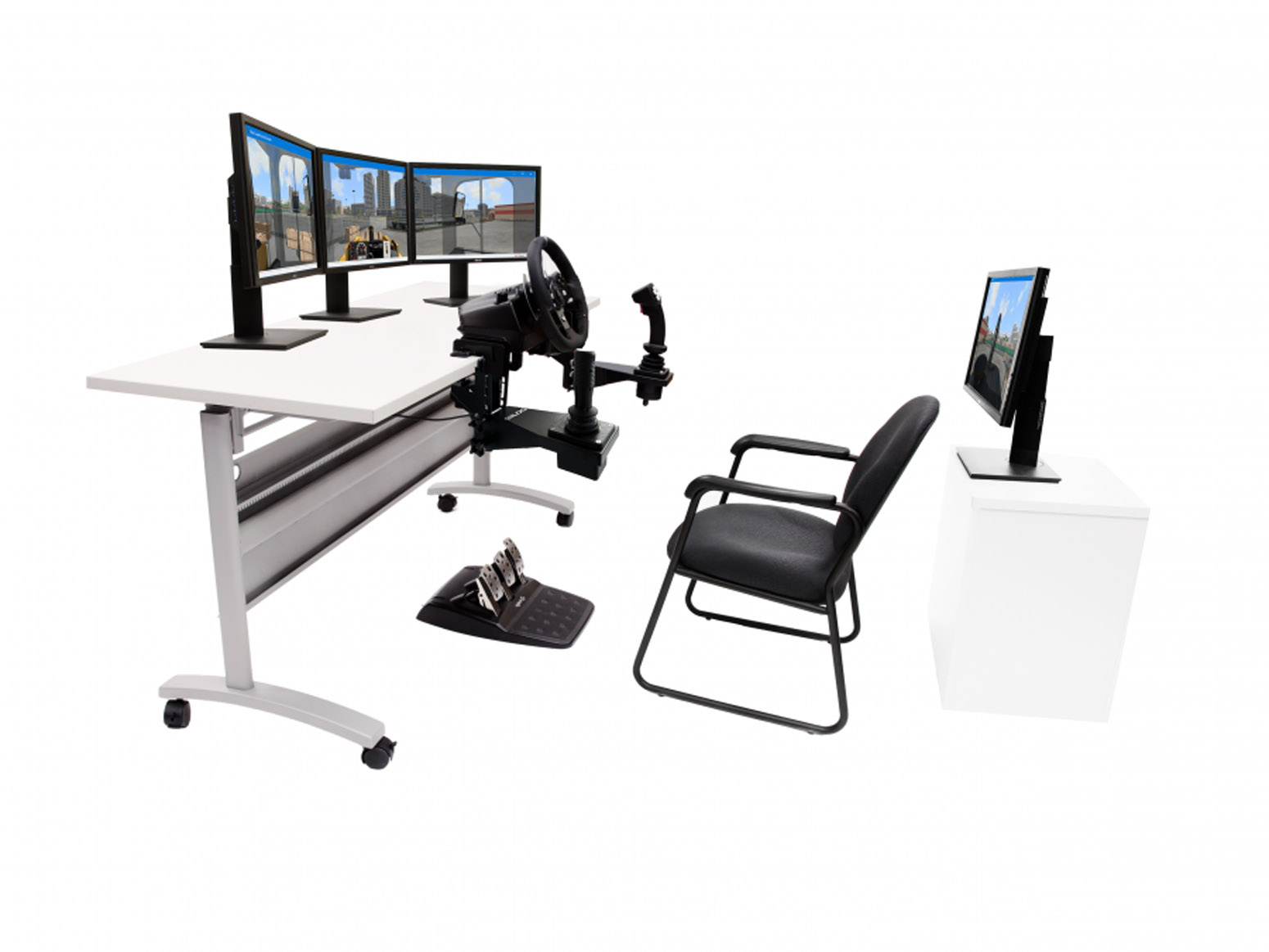 Replica Controls - 3 Front and 1 Rear Displays Simlog WL Replica Control Setup