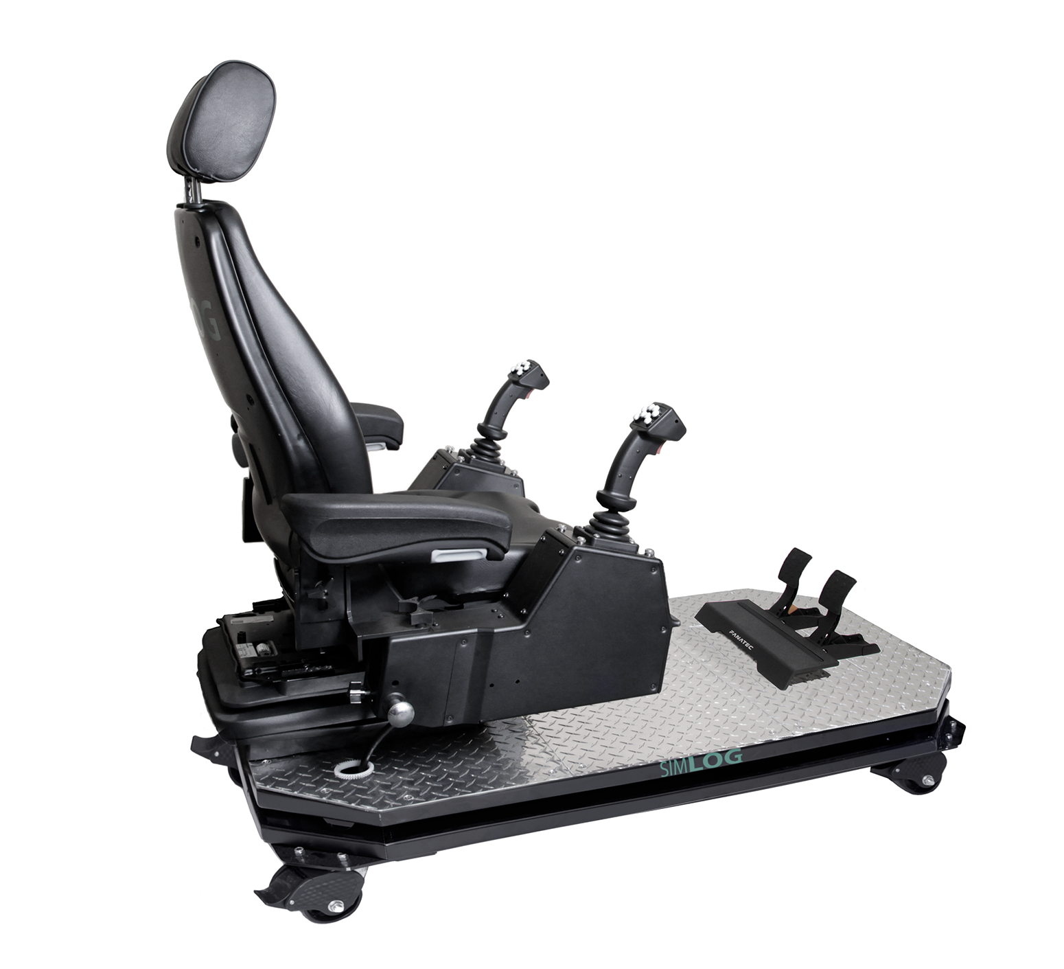 Simlog Operator Chair with Stick Steering Simlog Operator Chair Set-Up