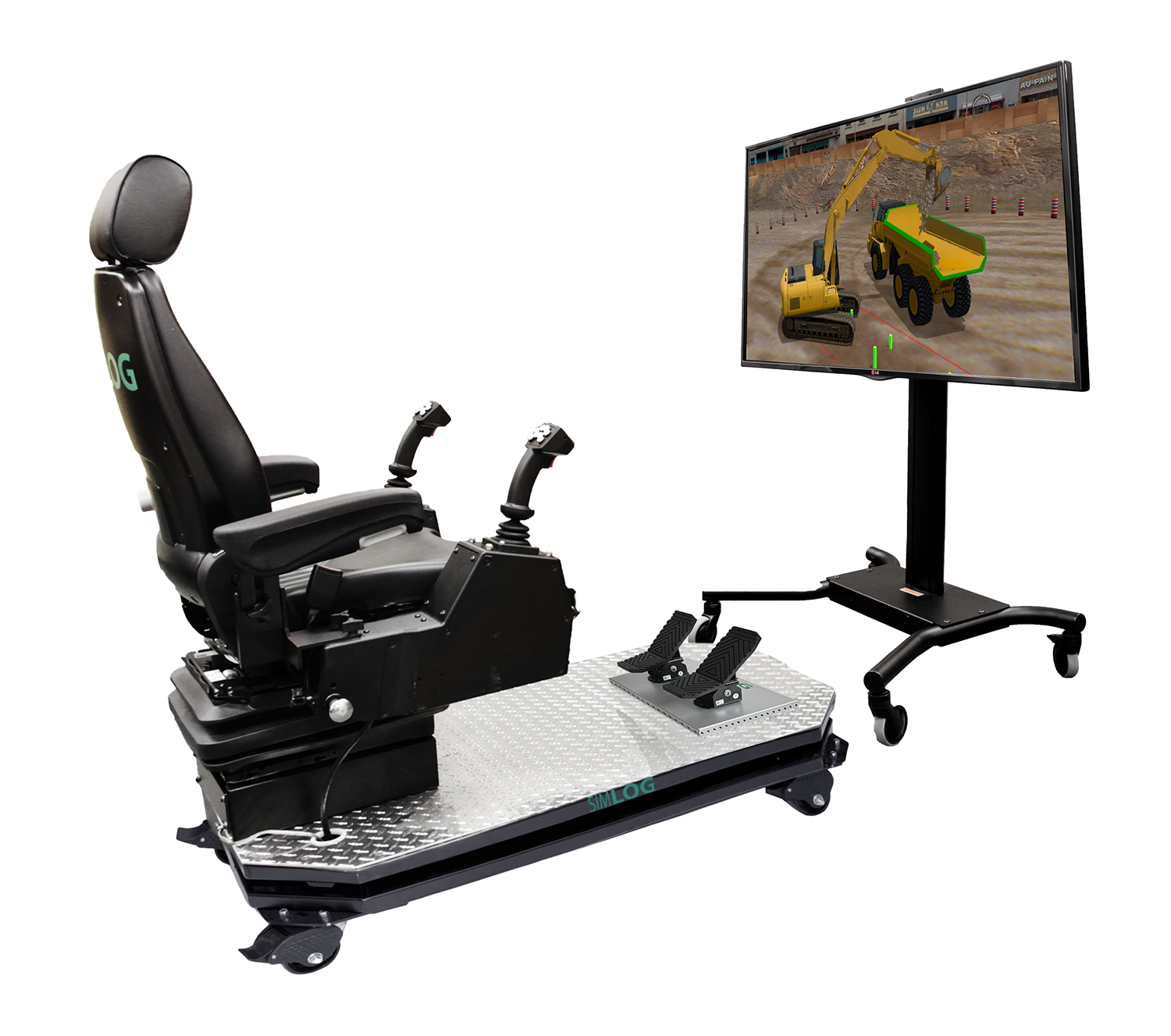 Hydraulic Excavator Personal Simulator - Operator Chair - 1 Display Hydraulic Excavator Personal Simulator - Operator Chair