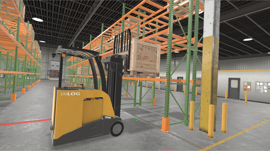 Simulation-Based Operator Training Stand Up Counterbalanced Lift Truck Personal Simulator