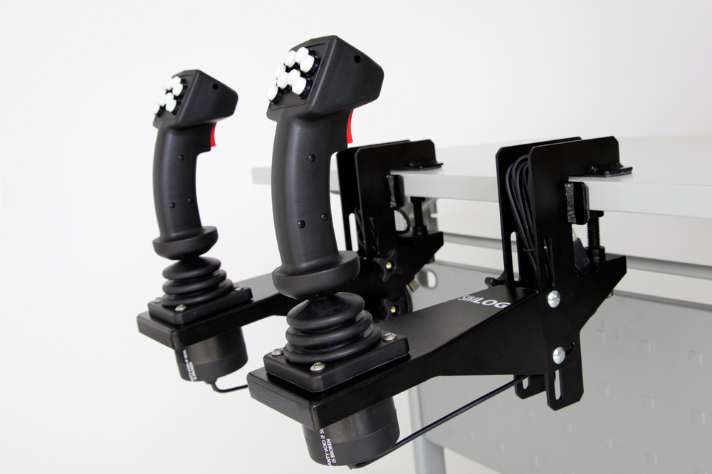 Replica Controls - 8 push-buttons with Simlog's Tabletop Mounting Brackets Simlog Tower Crane Personal Simulator