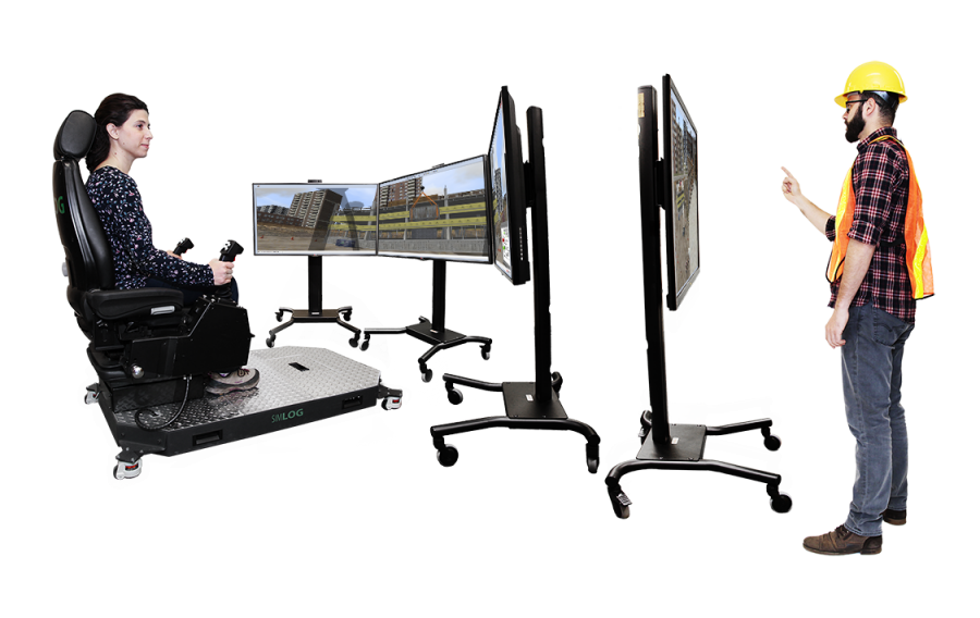Signal Person Training with Simlog’s Advanced Edition Mobile Crane Personal Simulator