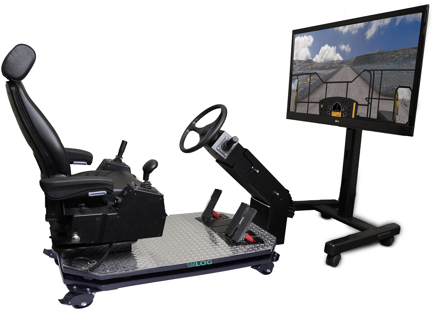 Mining Truck Personal Simulator - Operator Chair - 1 Display Mining Truck Operator Simulator Trainer