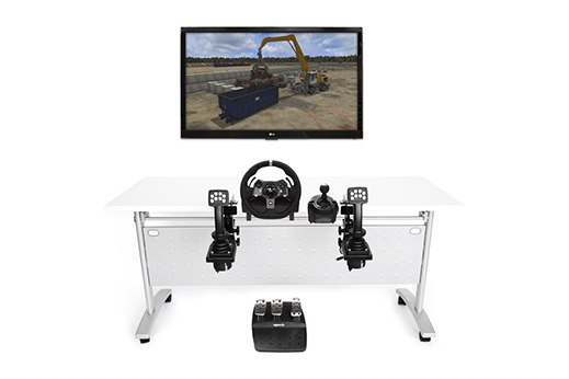 Wheeled Material Handler Personal Simulator - Replica Controls - 1 Display Wheeled Material Handler Personal Simulator