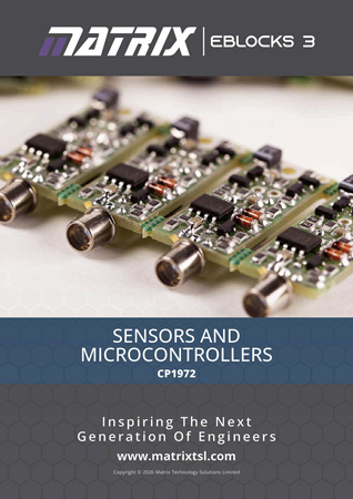 Matrix TSL Sensors and Microcontrollers curriculum PDF cover CP1972