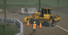Dozer Simulator Training Pack CM Labs Dozer Simulator