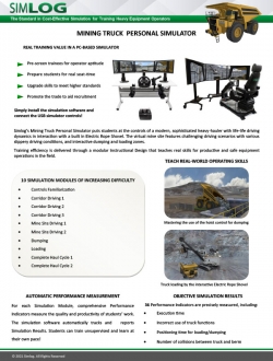 MT Brochure Mining Truck Personal Simulator
