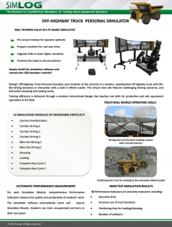 OHT Brochure Off-Highway Truck Personal Simulator