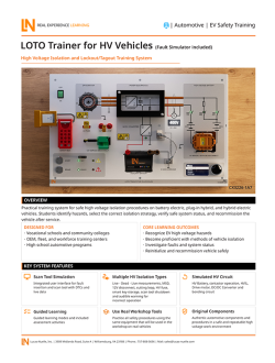 Lucas-Nuelle CX3226-1A7 LOTO Trainer for HV vehicles with simulated high-voltage automotive components Lucas-Nuelle CX3226-1A7 LOTO Trainer for HV vehicles with simulated high-voltage automotive components